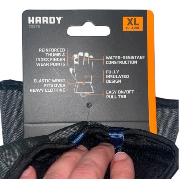 NWT Hardy Men’s XL Work Mechanic Outdoor Winter Gloves New 2 Pairs - Picture 3 of 5